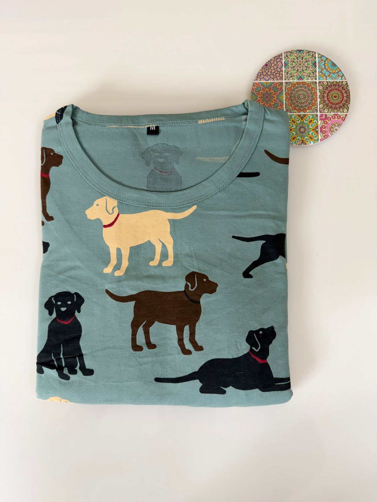 Sage Green Dog Print Maternity Feeding Maxi