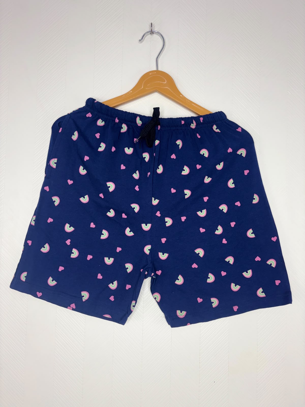 Rainbow Hearts Navy Women's Shorts