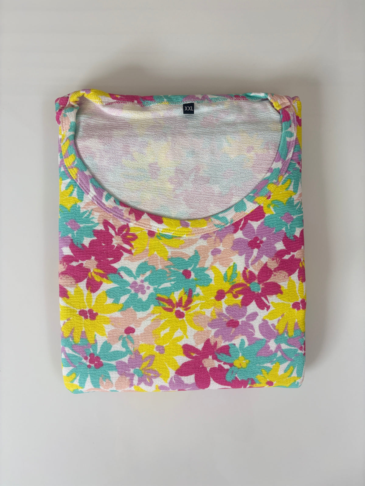 Multicolor Floral Print Short Sleeve Lounge Frock