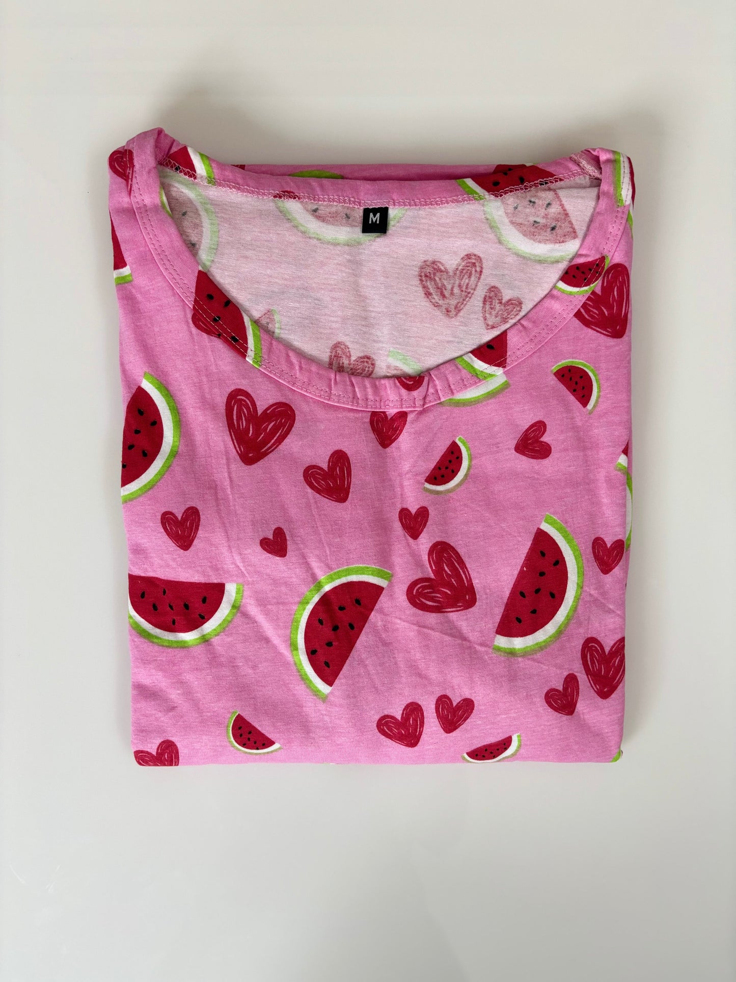 Pink Watermelon Print Lounge Frock