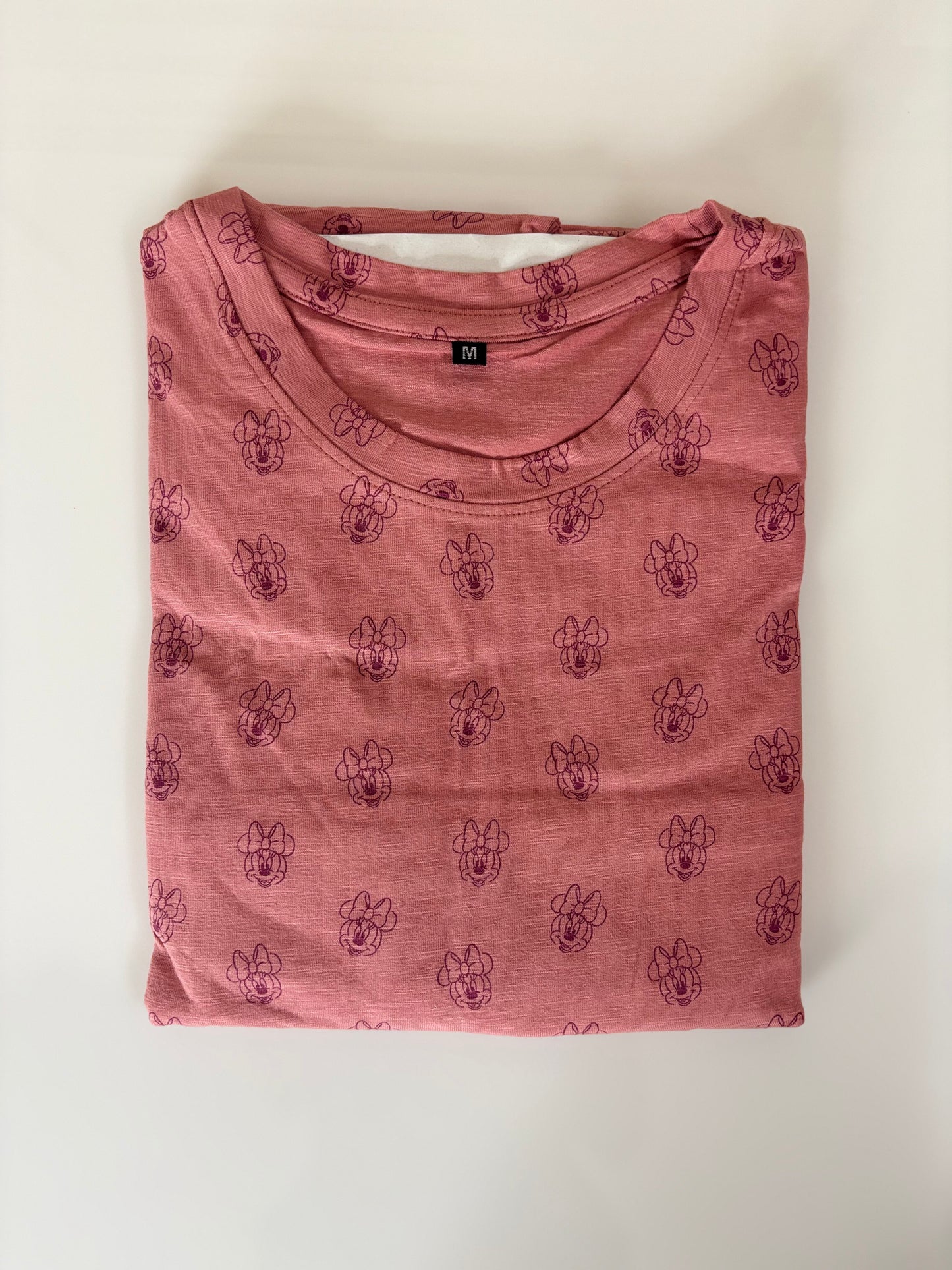 Dusty Pink Minnie Print Long Tunic