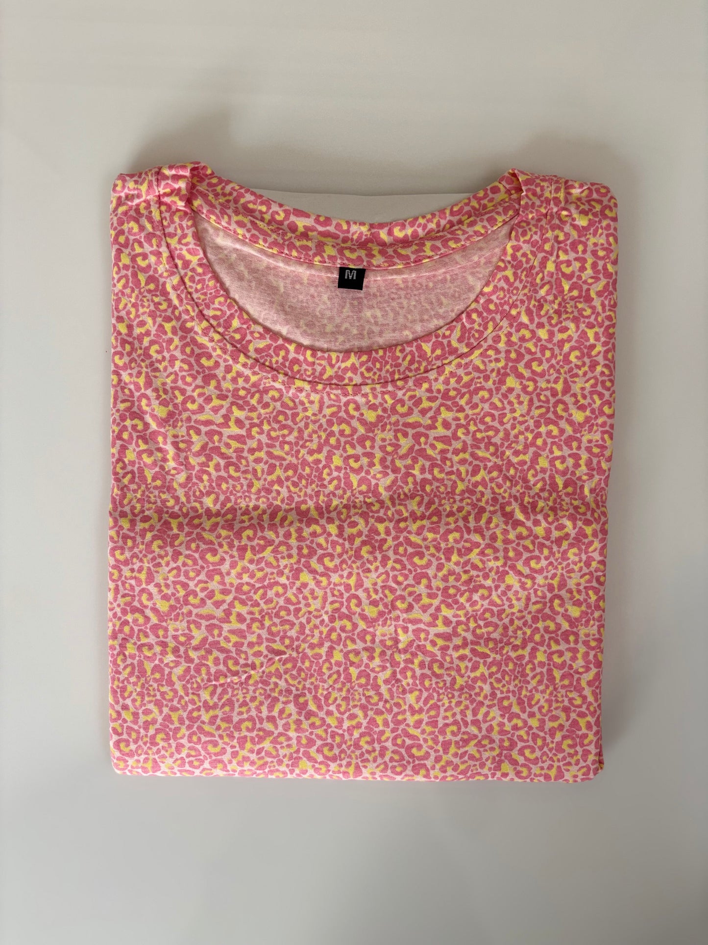 Pink Leopard Print Long Tunic