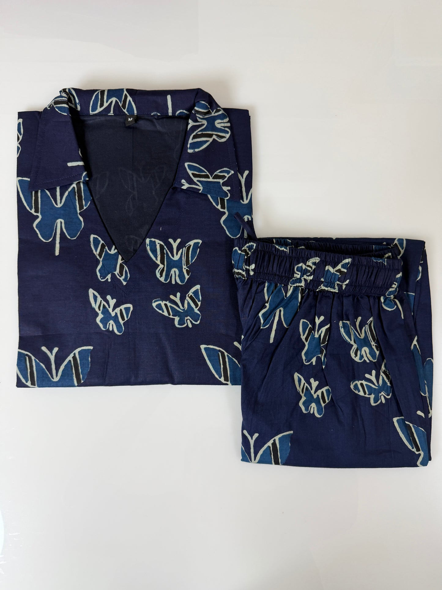 Navy Blue with Butterfly Print Outdoor Wear Coords