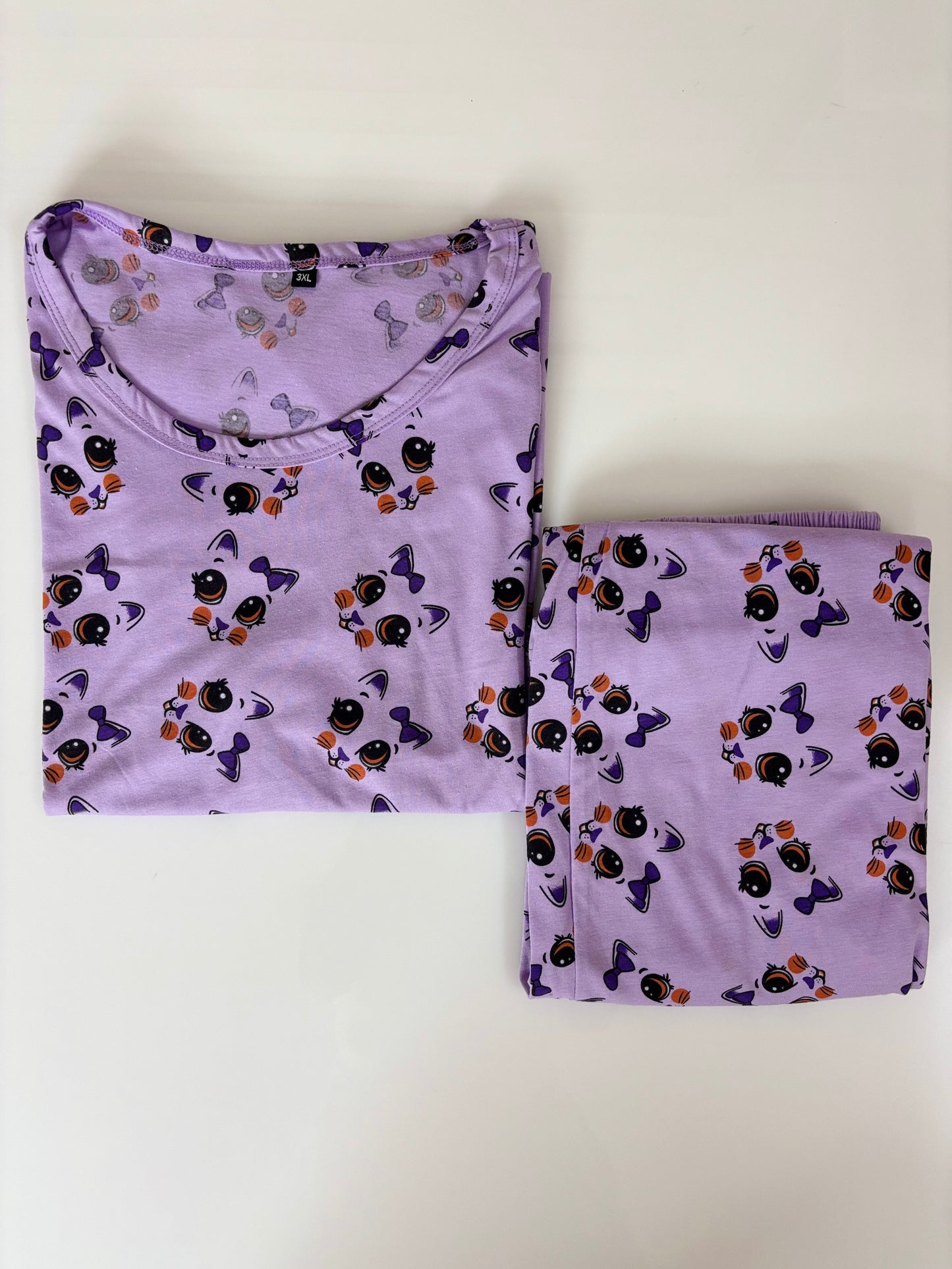 Lavender Minnie Print T-Shirt and Palazzo Set