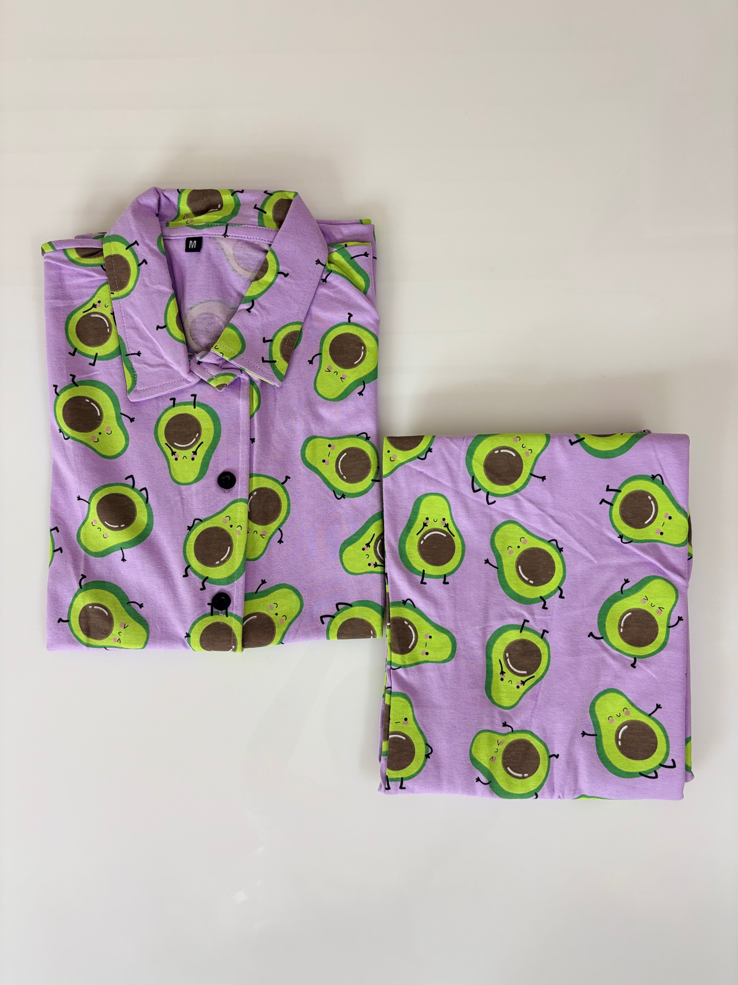 Lavender Avocado Print Night Suit Sets