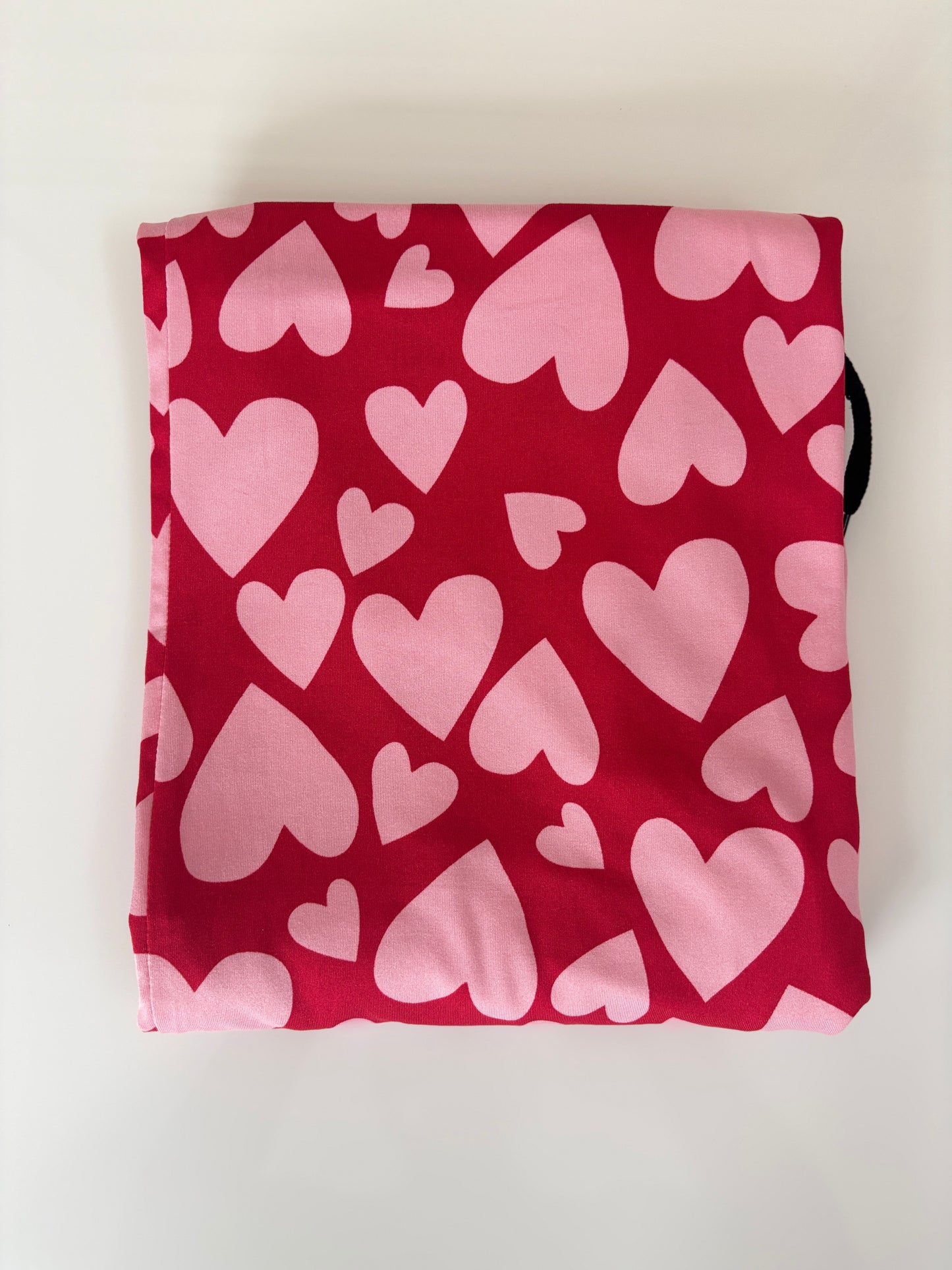 Spun Fabric Red Heart Print Palazzo