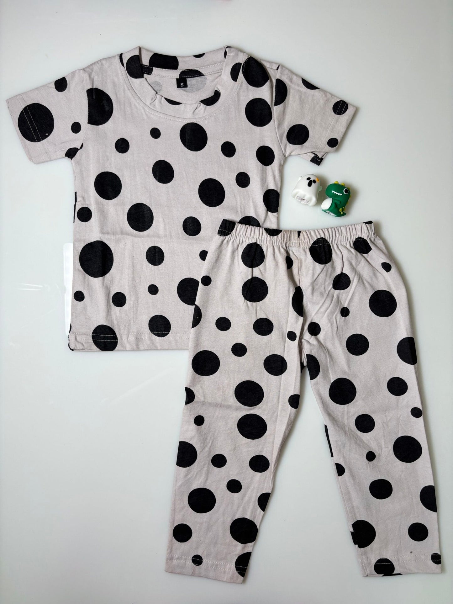 Sandal Dots Printed Kids Coords