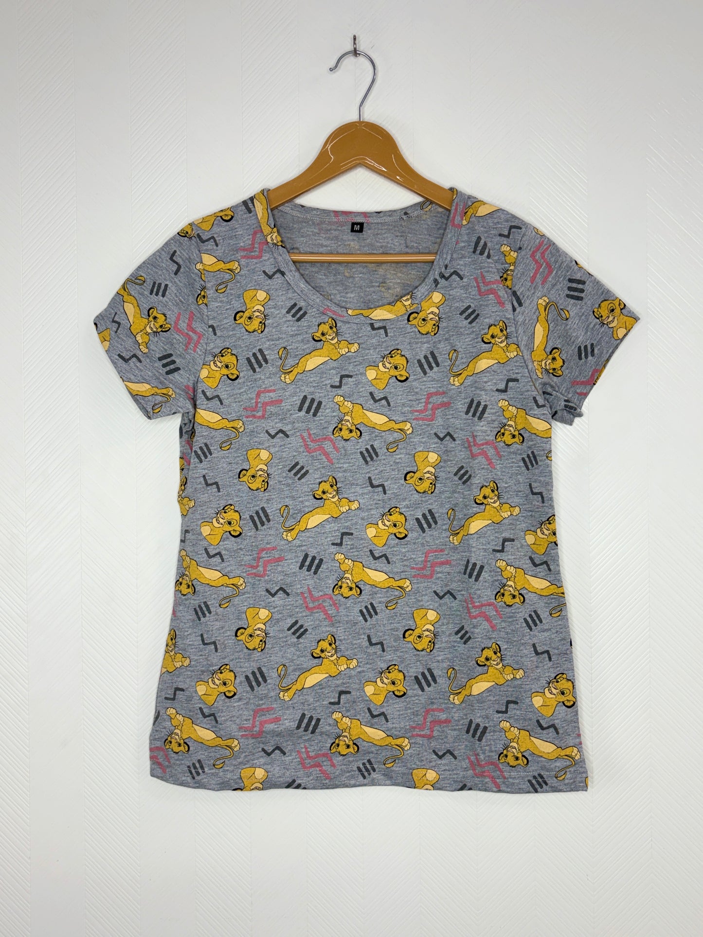 Grey Simba Print Women's T-Shirt