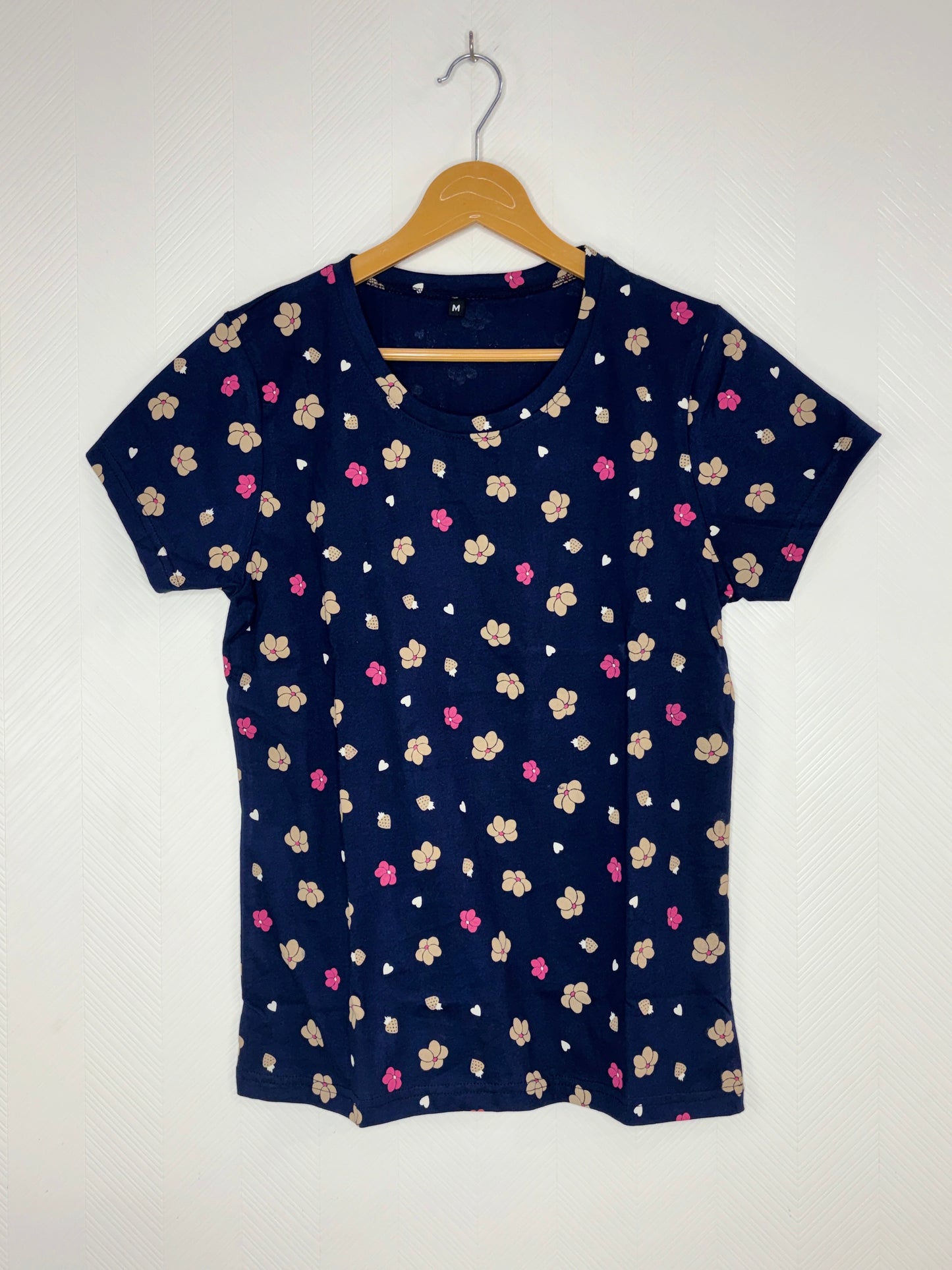 Navy Mini Floral Women's T-Shirt
