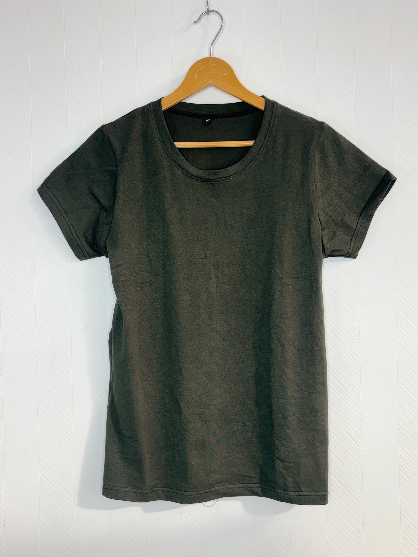 Olive Solid Women's T-Shirt