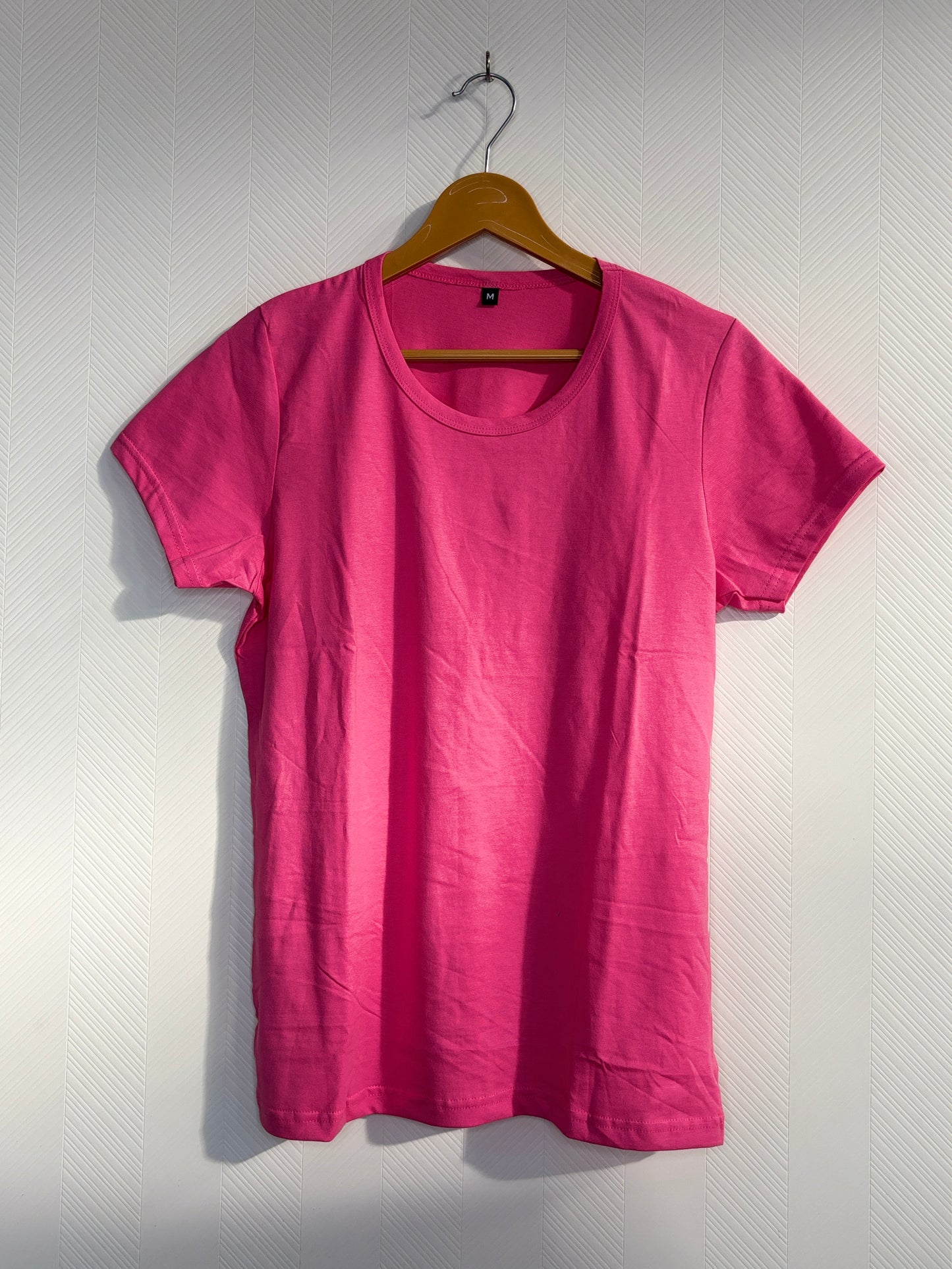 Pink Plain Women's T-Shirt