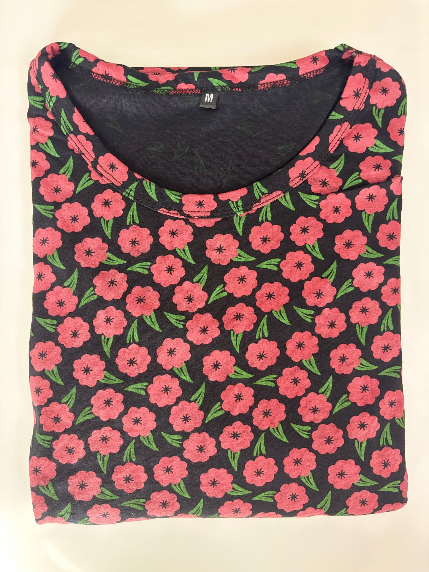 Black Ditsy Floral Print Maternity Maxi