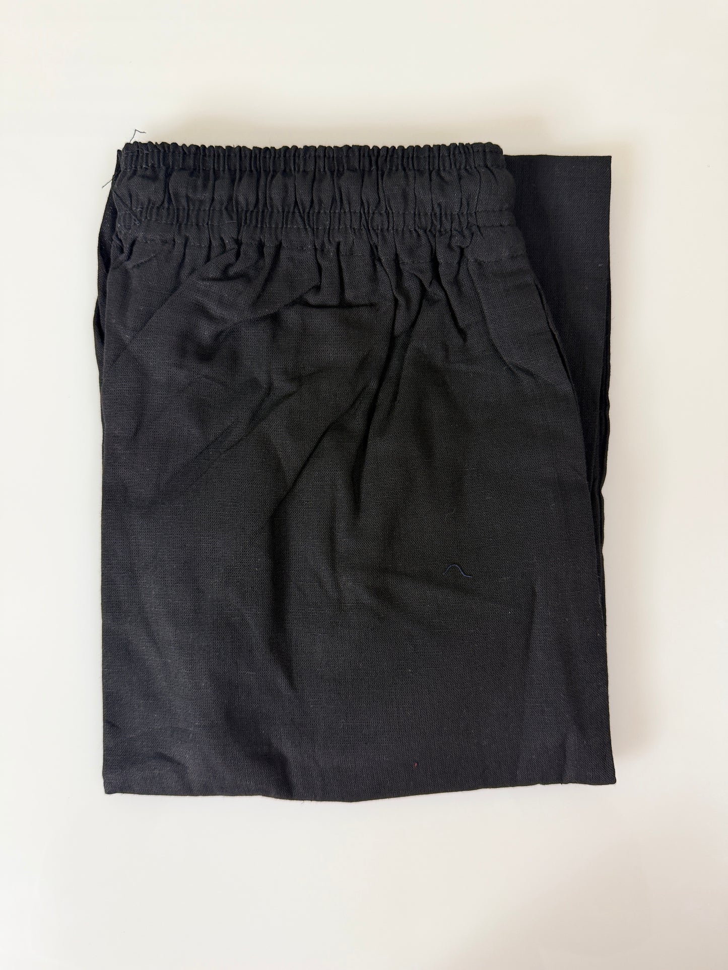 Classic Black Solid Women's Straight Pant
