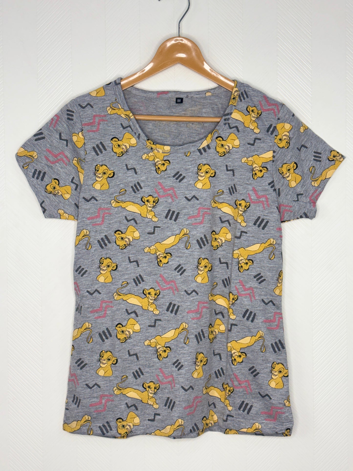 Grey Lion Print Women’s T-Shirt
