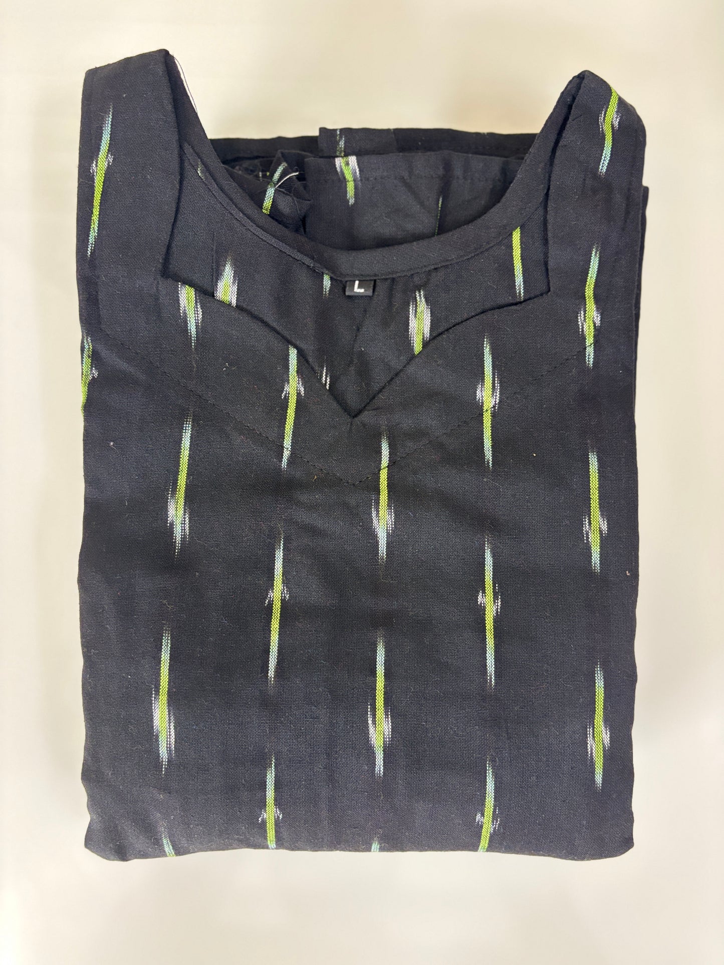 Classic Black Emerald Ikat Dash Budget Friendly Frock