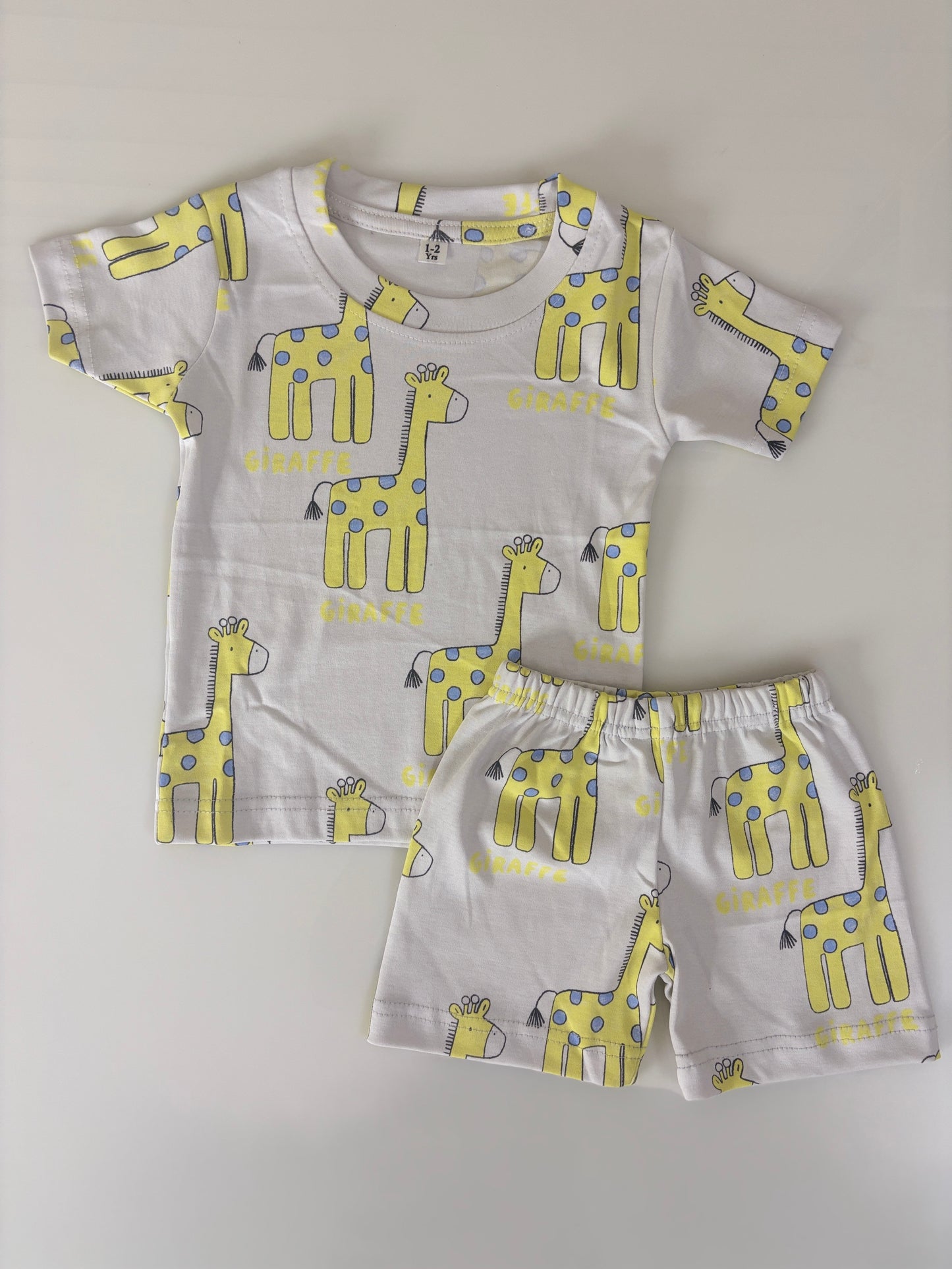 Happy Giraffe Kids Shorts Co-ord Set