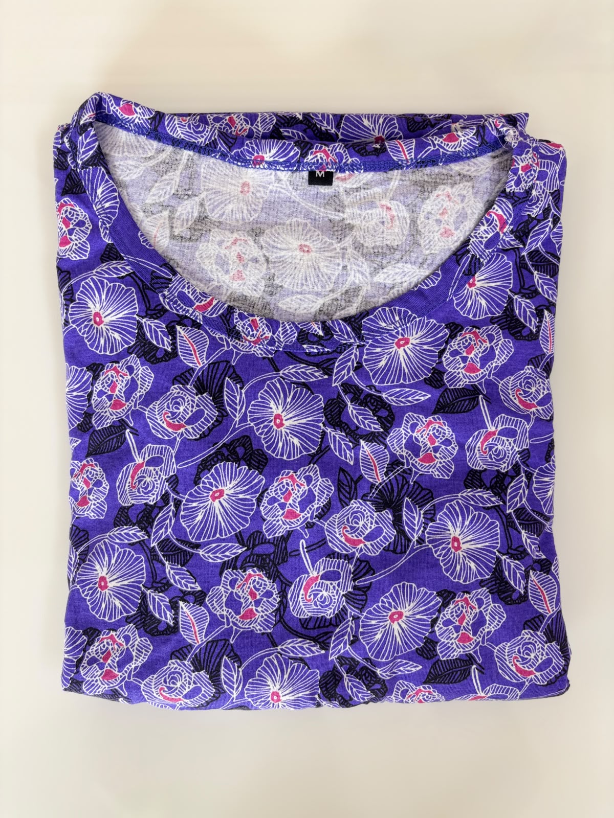 Royal Purple Floral Print Feeding Maxi