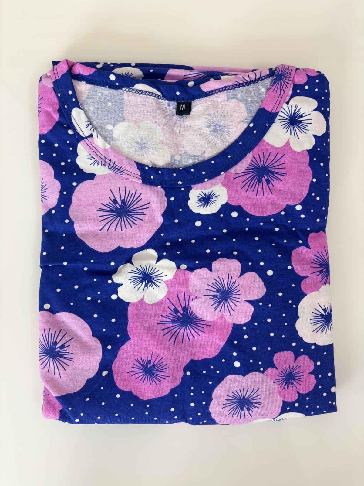 Royal Blue Floral Print Feeding Maxi