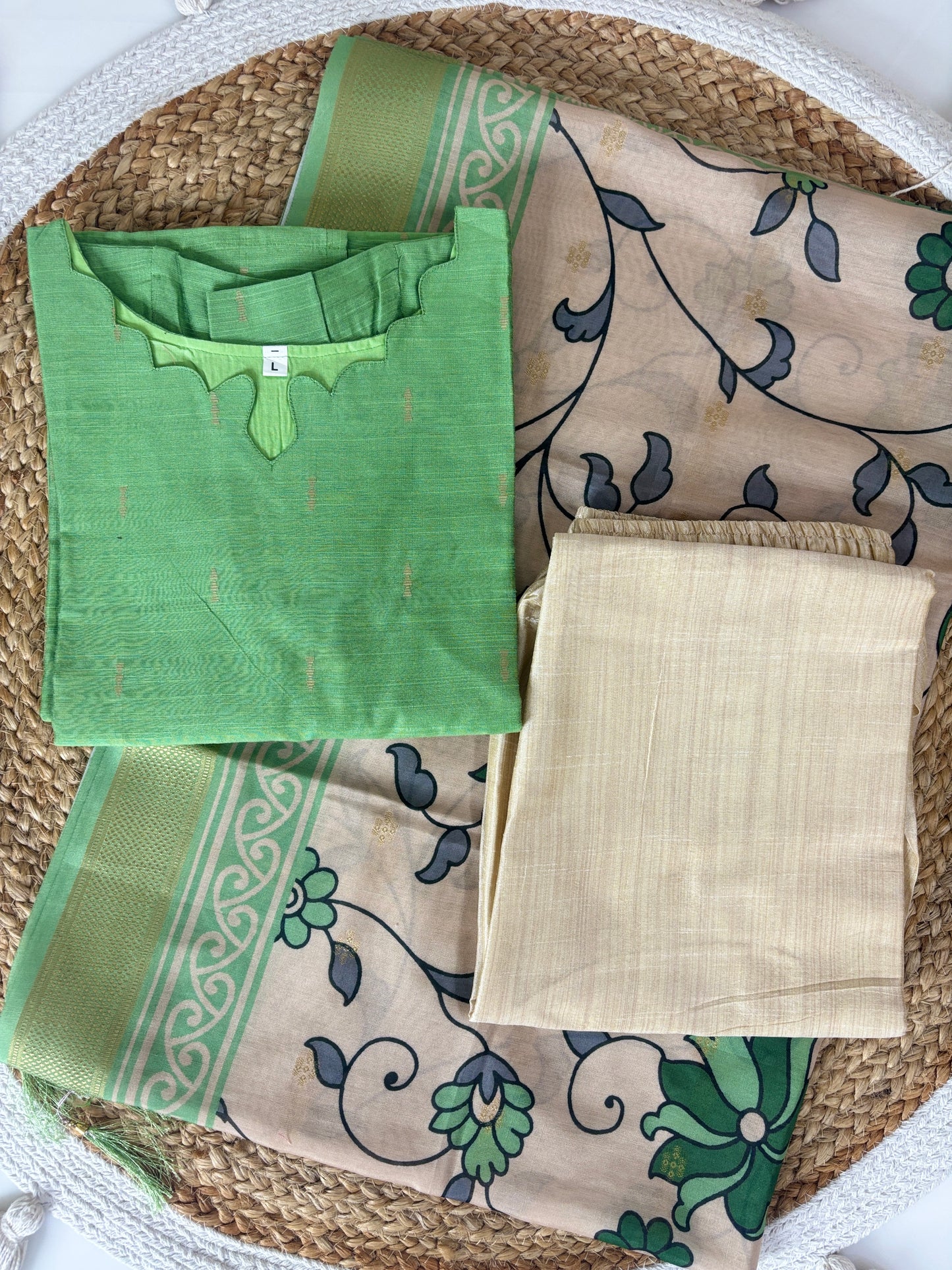 Forest Bloom Straight Kurta Set