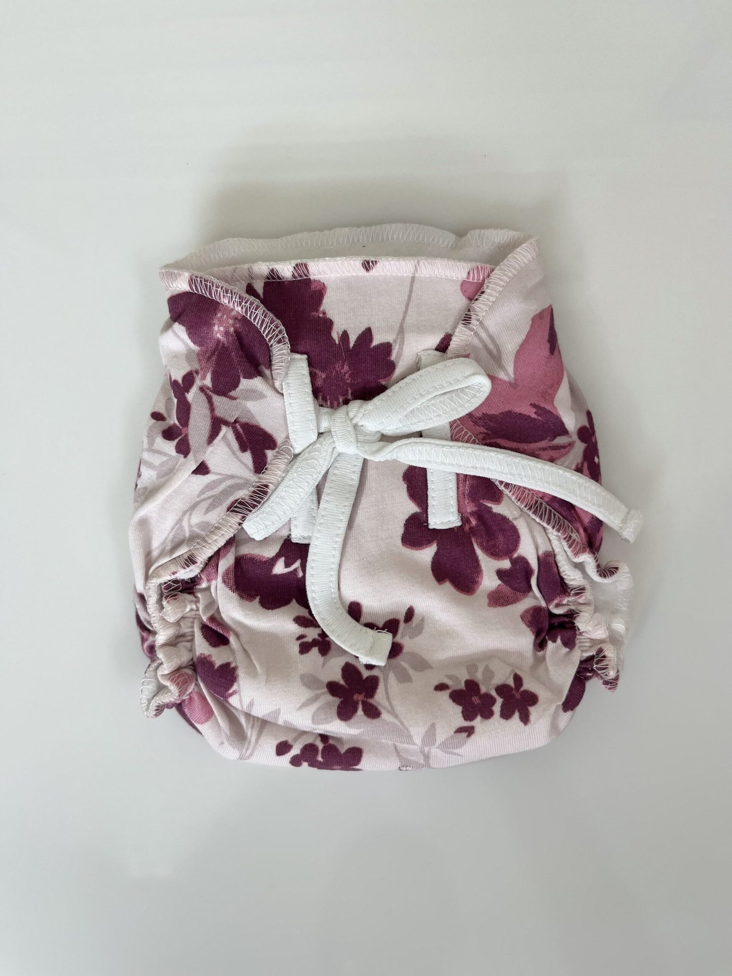 Off-White with Floral Printed Kids Padded Langot