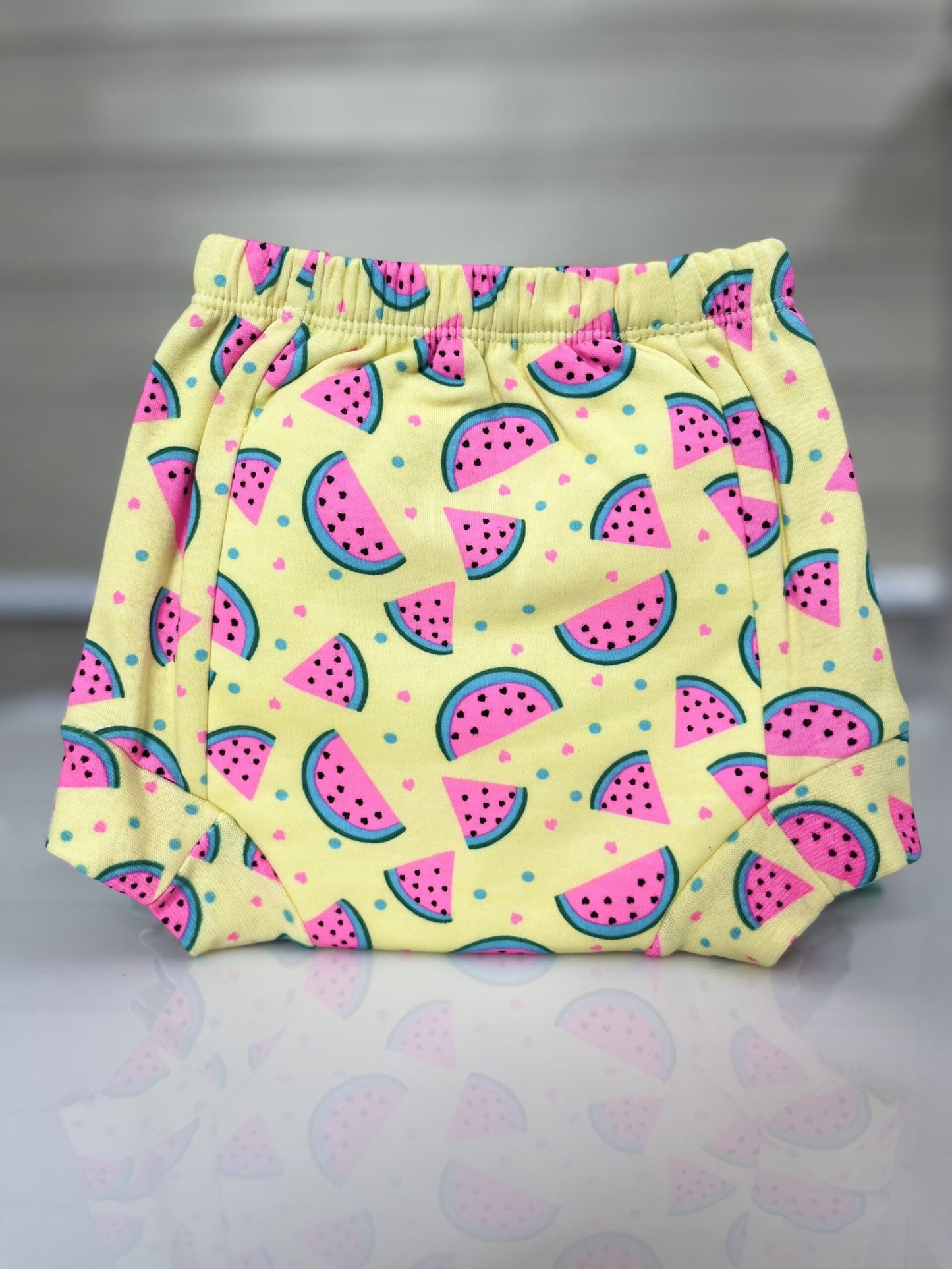 Yellow with Watermelon Printed Kids Padded Underwear