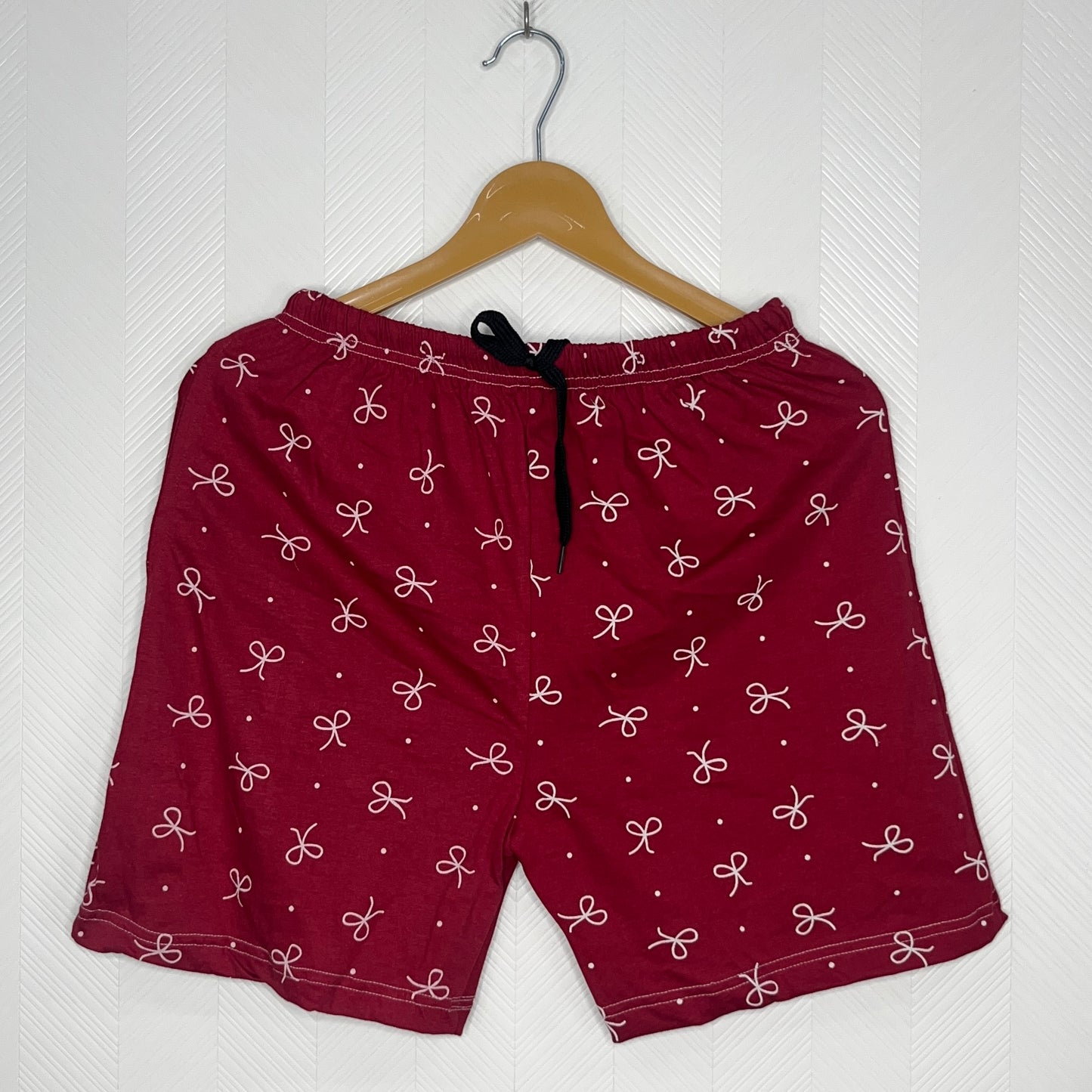 Berry Red Tiny Ribbon Women's Shorts