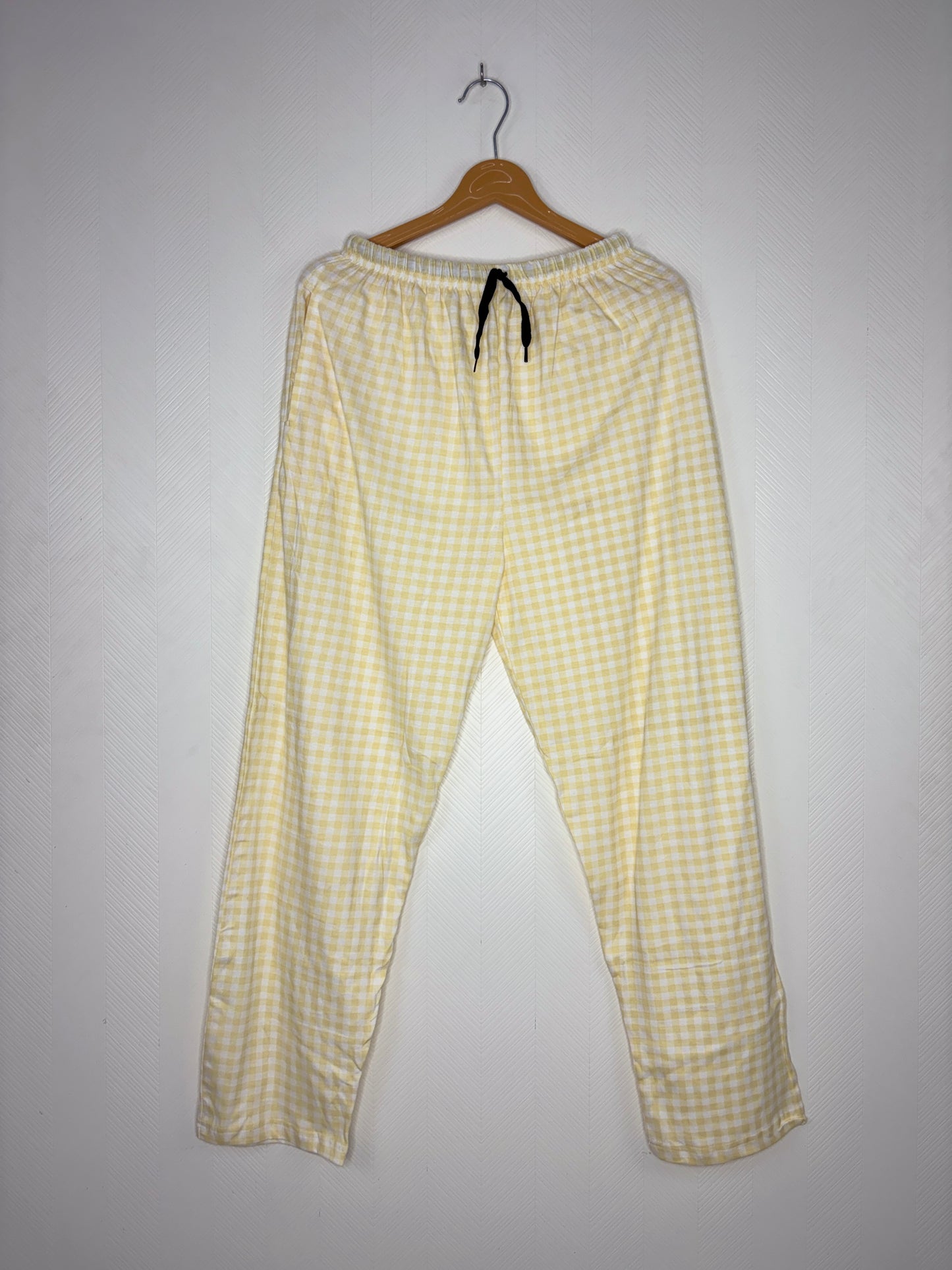 Pastel Yellow Gingham Women’s Night Pant