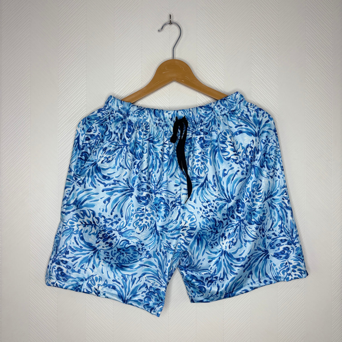 Women’s Sky Blue Floral Printed Shorts