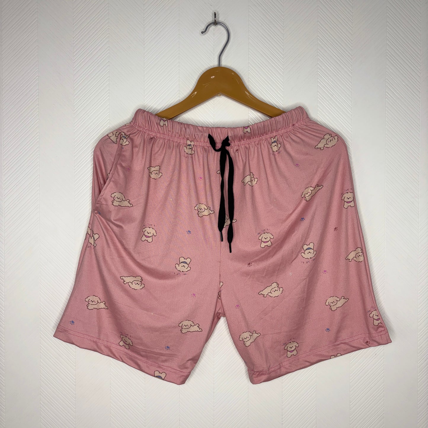 Women’s Dusty Pink Sheep Printed Shorts