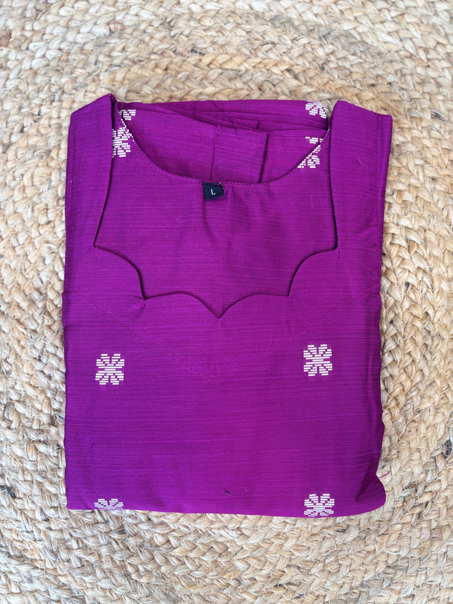 Wine Magenta Printed Budget Friendly Frock