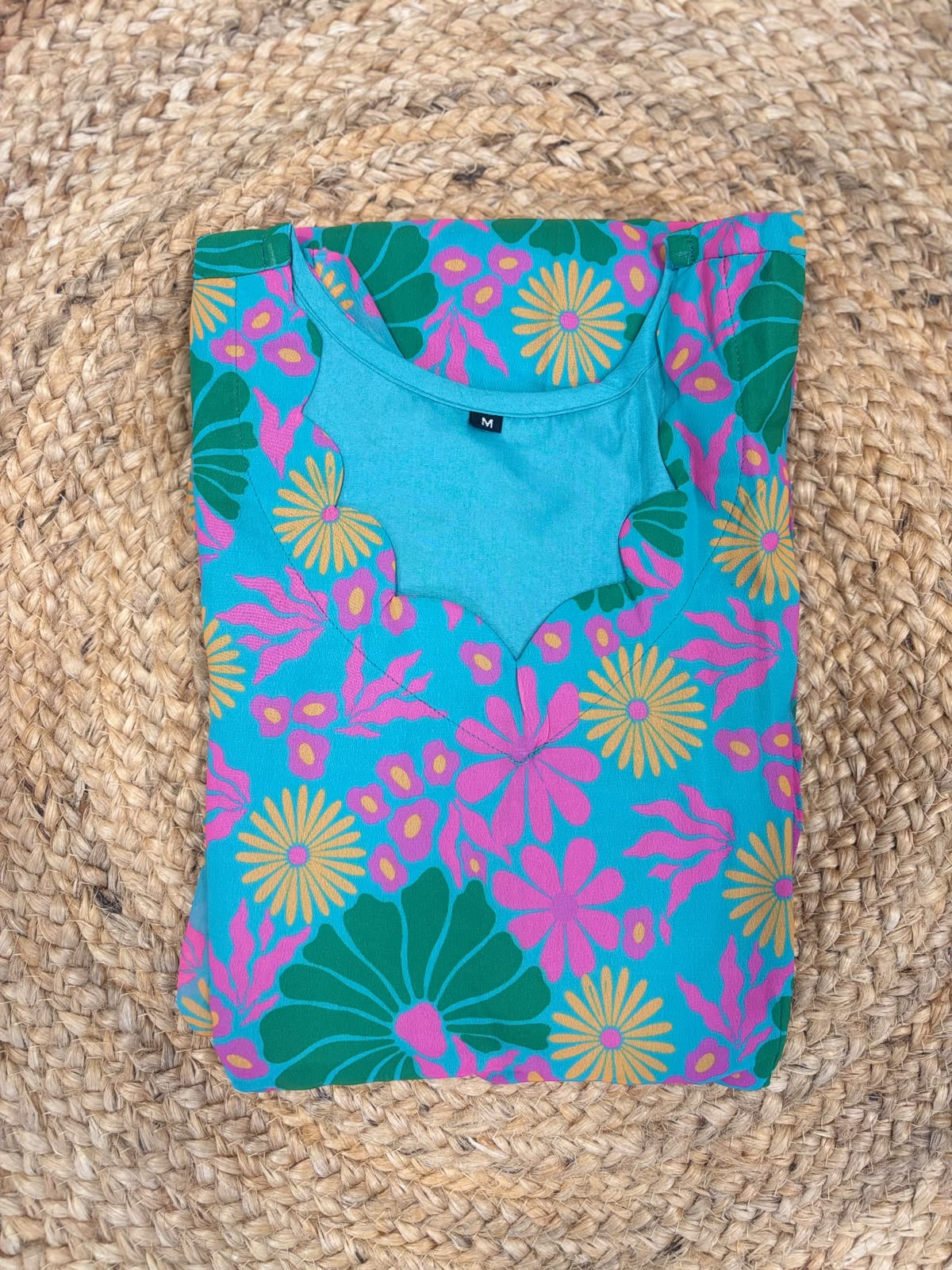 Tropical Floral Bloom Printed Georgette Non Feeding Maxi