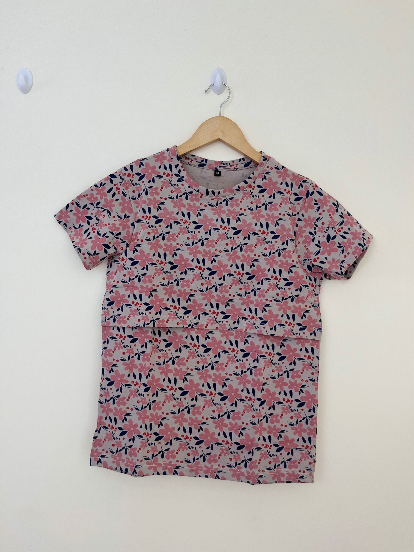 Red flower Printed Feeding Top