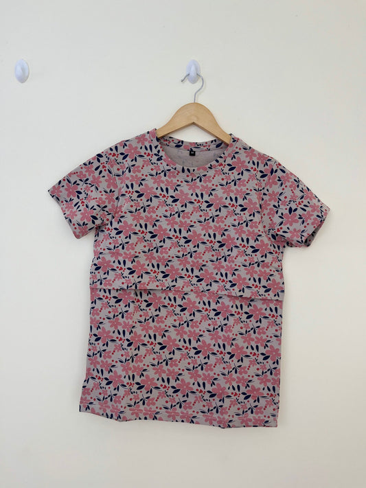 Red flower Printed Feeding Top
