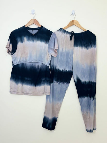 Dark &amp; Light Tie &amp; Dye Feeding Coords