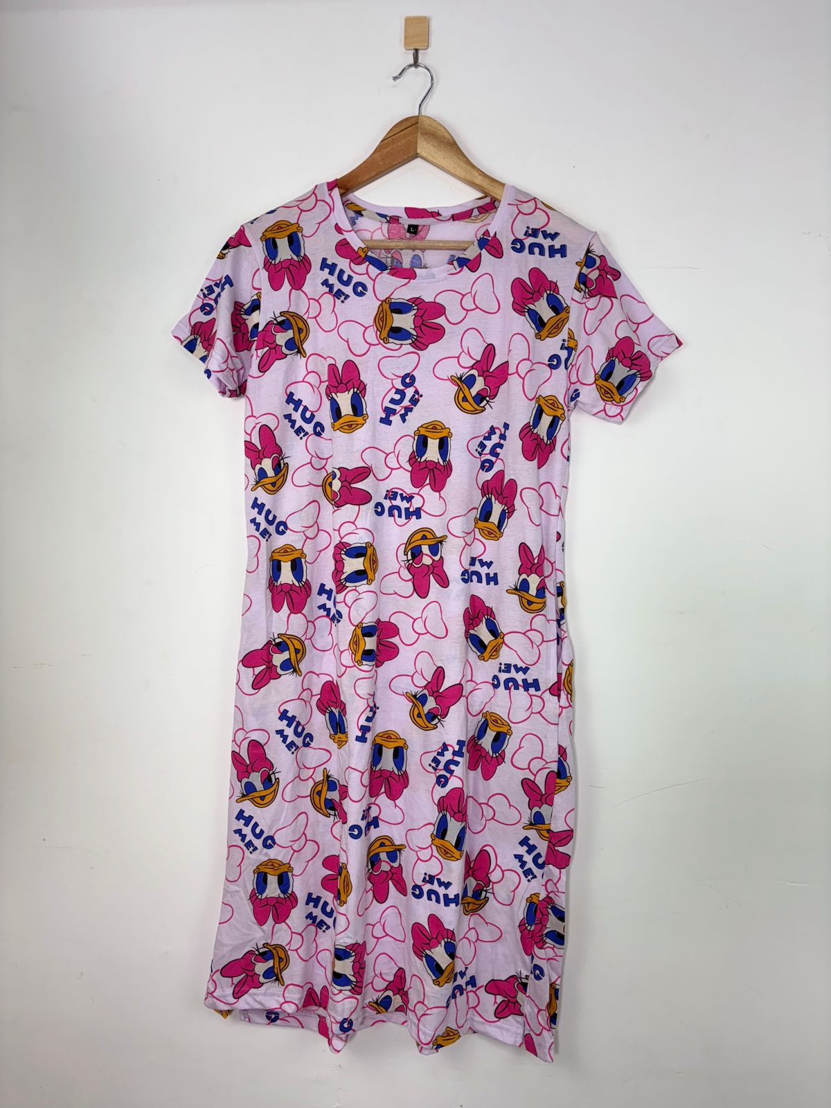Pink Cartoon Print Long Tunic