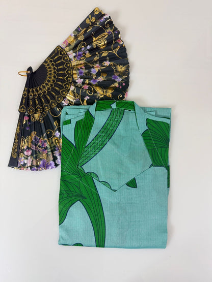 Mint Green Tropical Floral Print Budget Friendly Frock