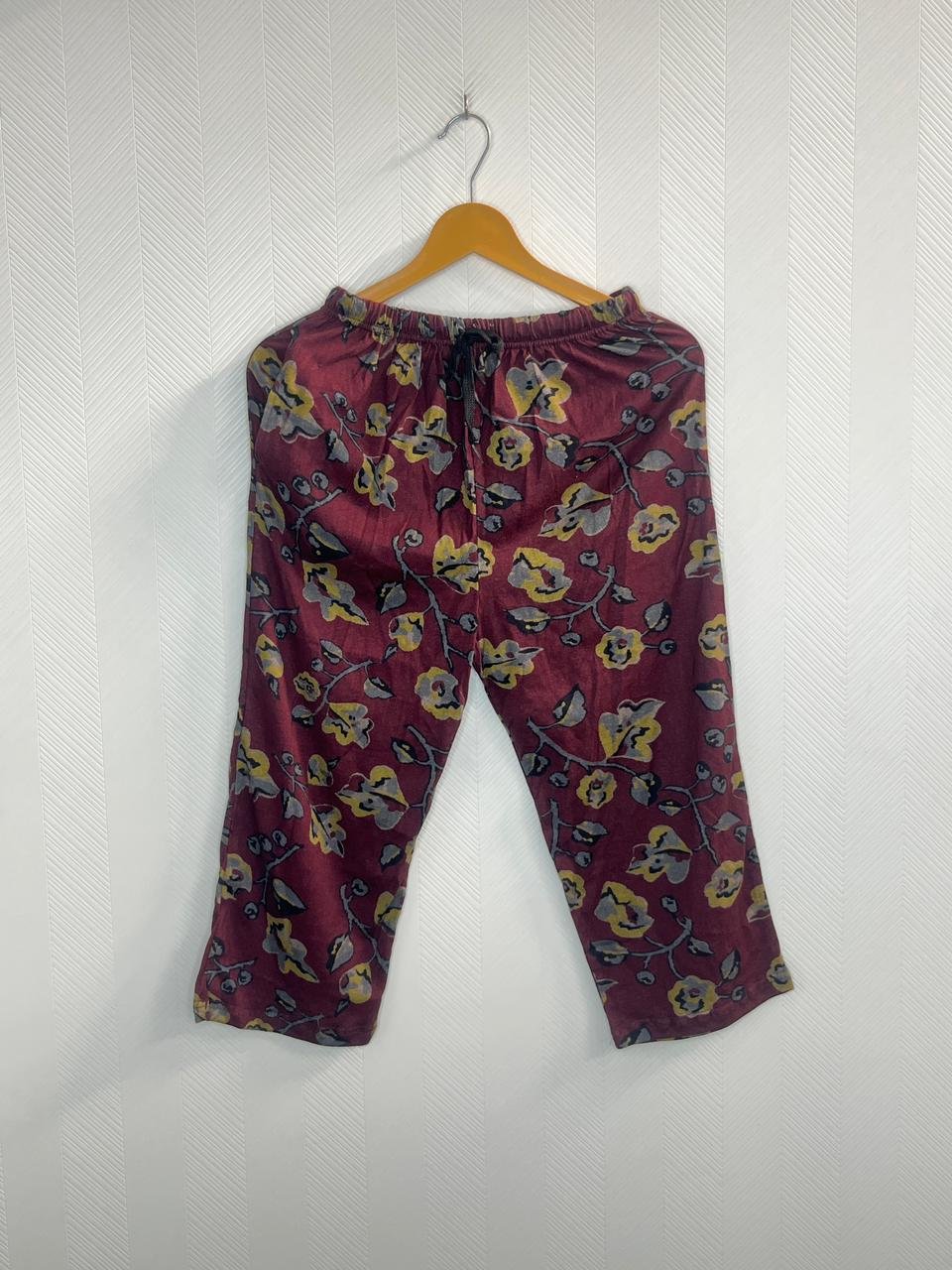 Berry Blossom Print 3/4th Pants