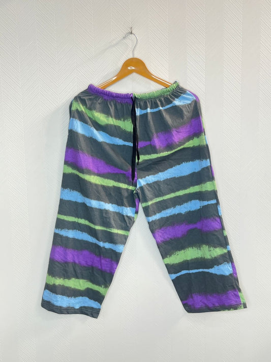 Neon Wave Stripe 3/4th Pants