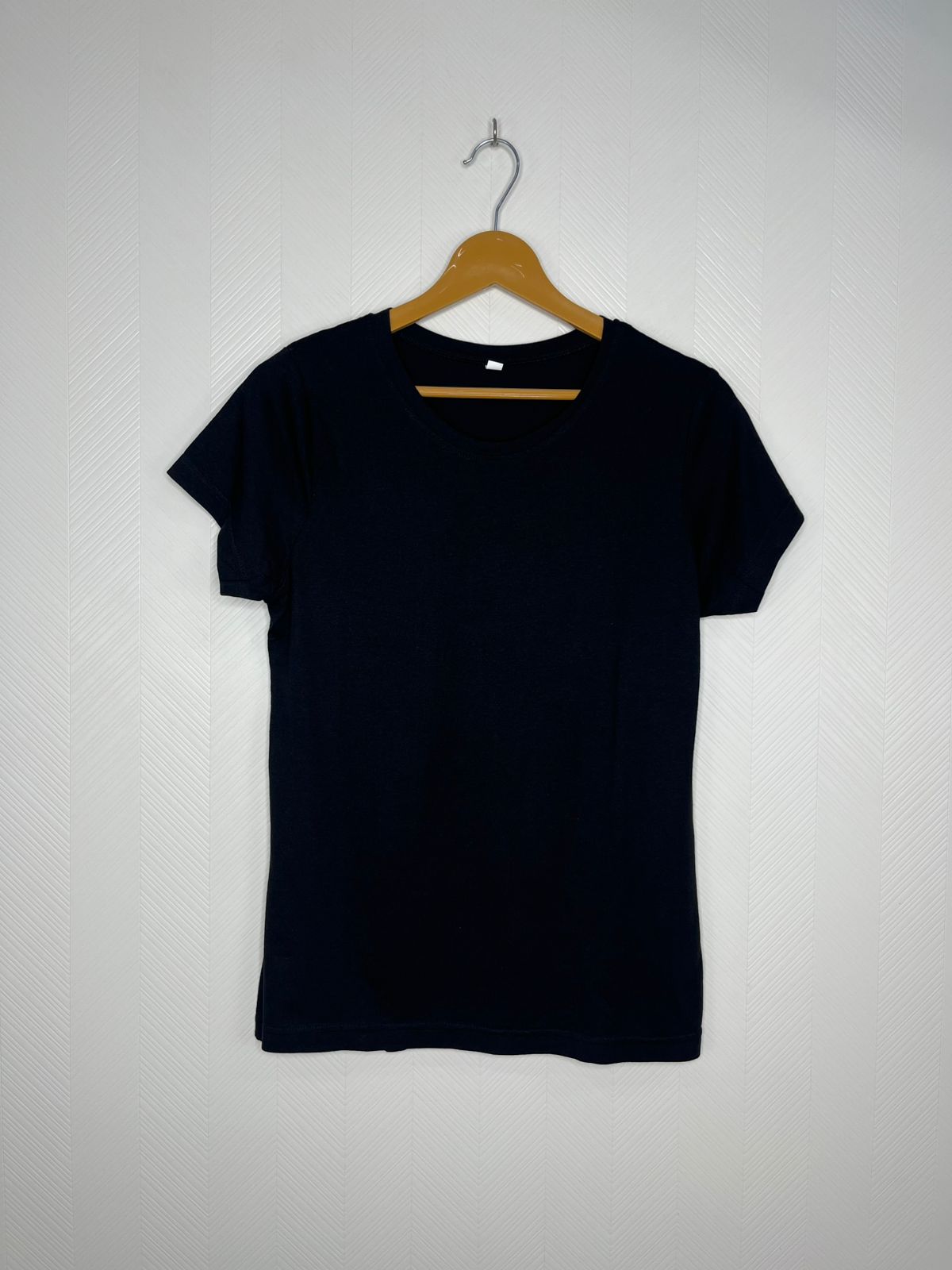 Black plain solid Classic Women's T-Shirt