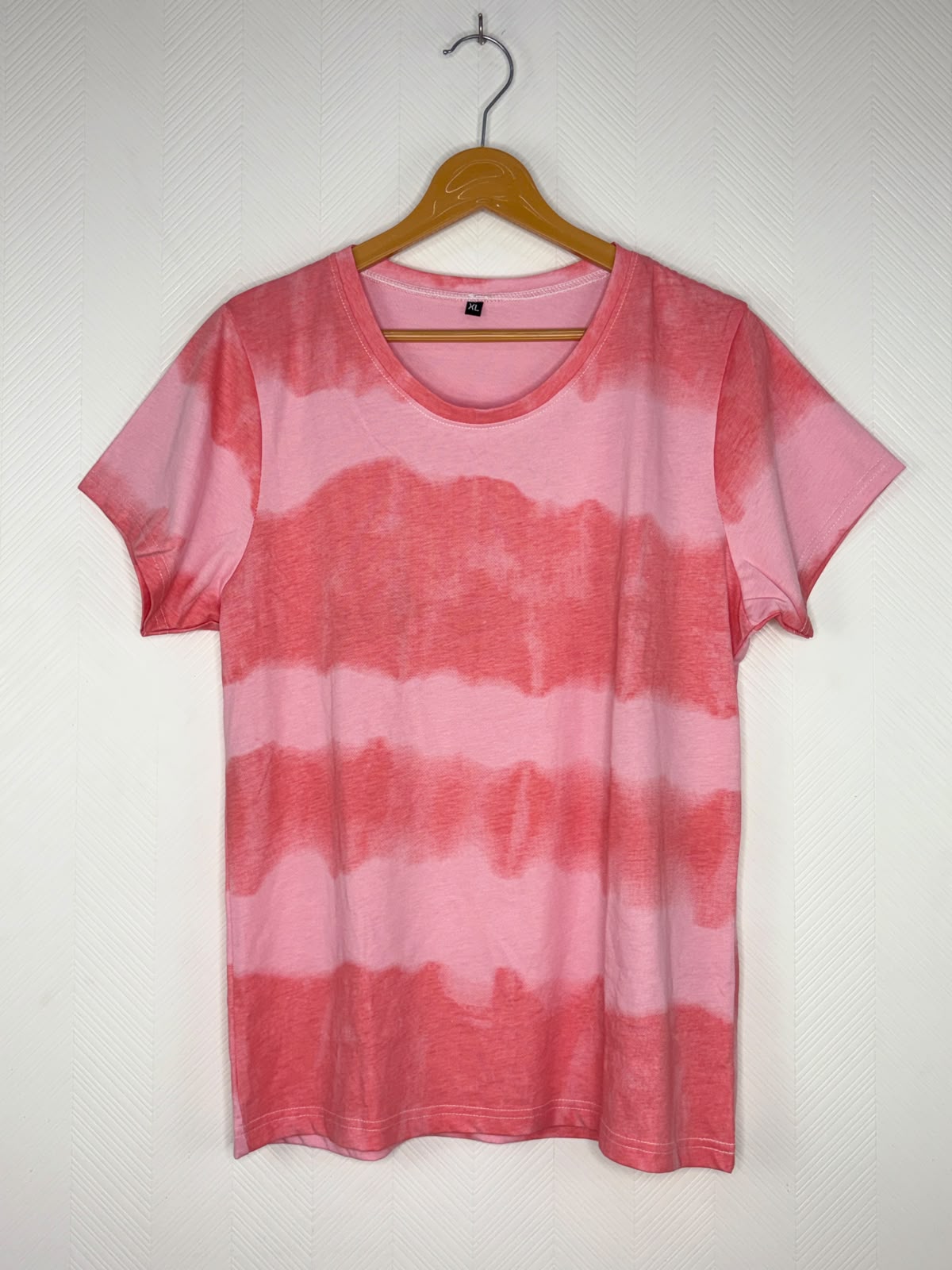 Orange Tie-Dye Print Women's T-Shirt