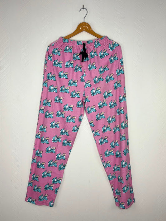 Pink Stitch Print Women's Night Pant