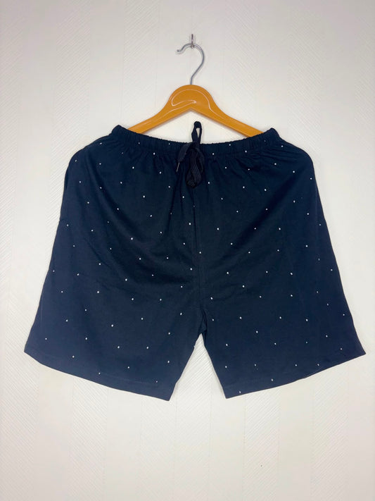 Black Micro Dot Women's Shorts