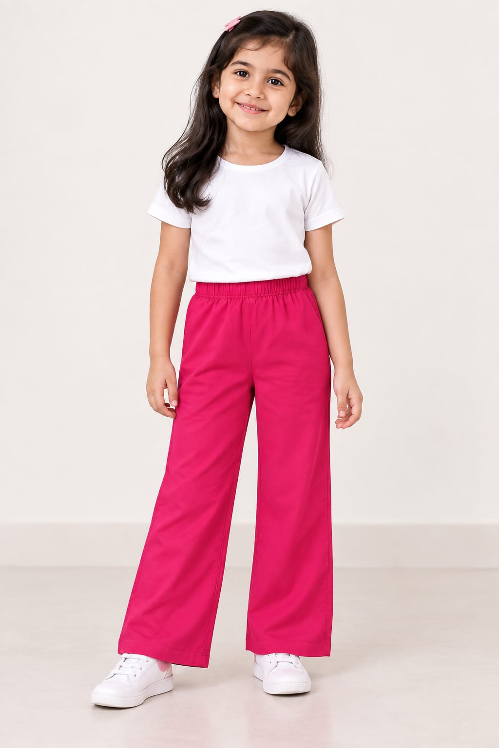 Solid Pink Color Palazzo