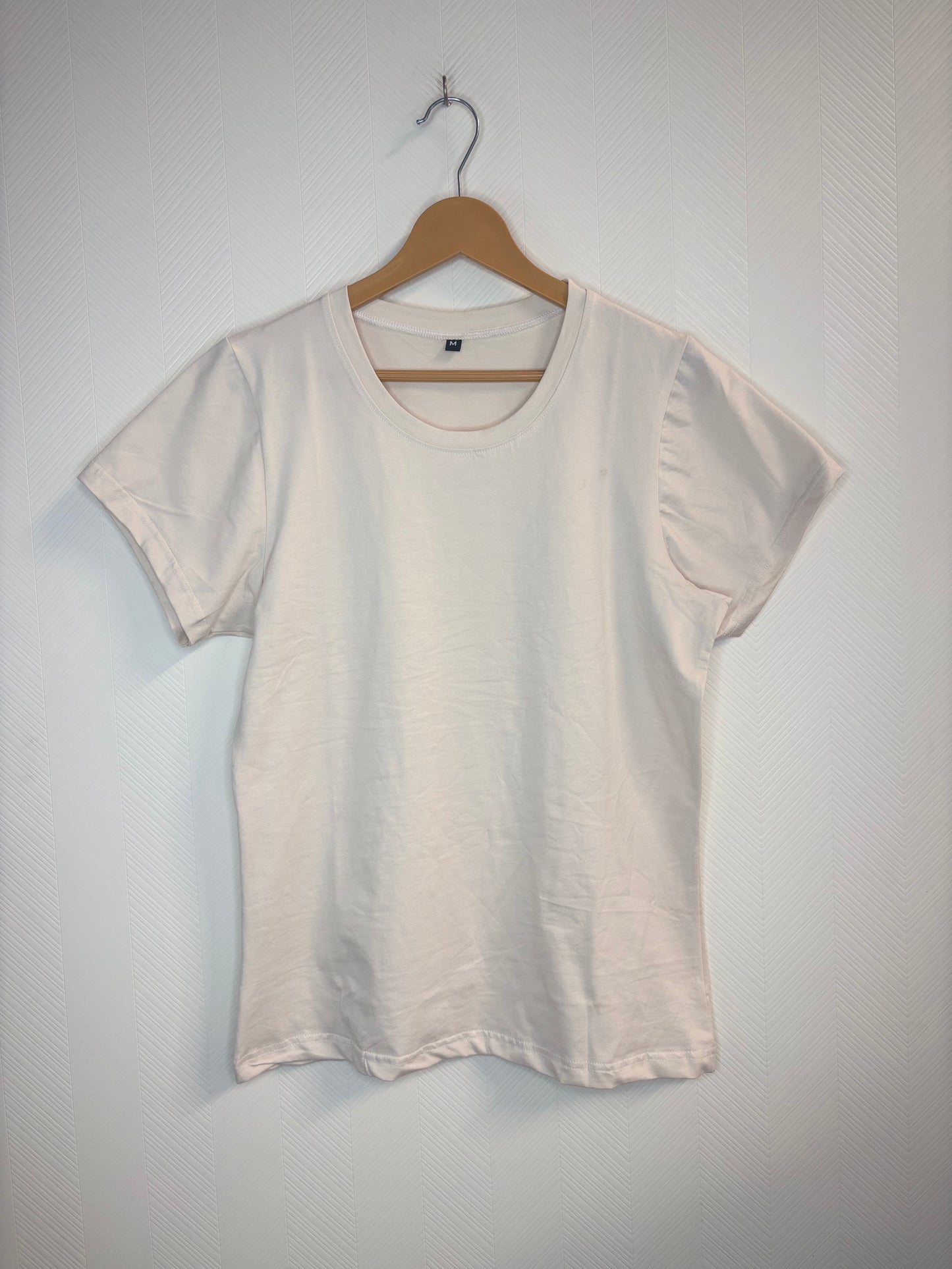 White Solid Women's T-Shirt