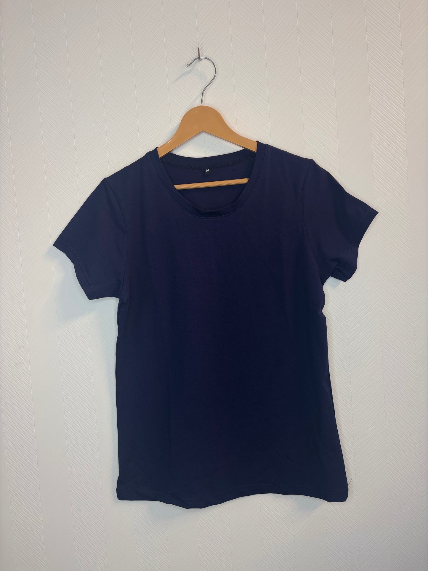 Navy Blue Solid Women's T-Shirt