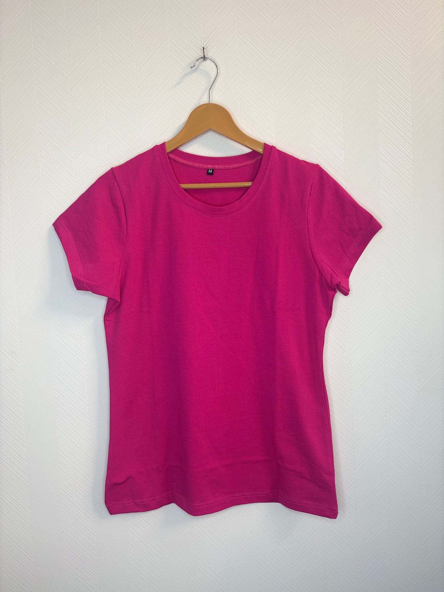 Pink Solid Women's T-Shirt