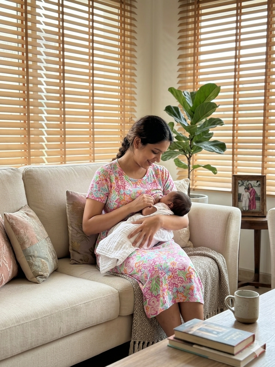 Pink Tropical Floral Print Maternity Feeding Maxi