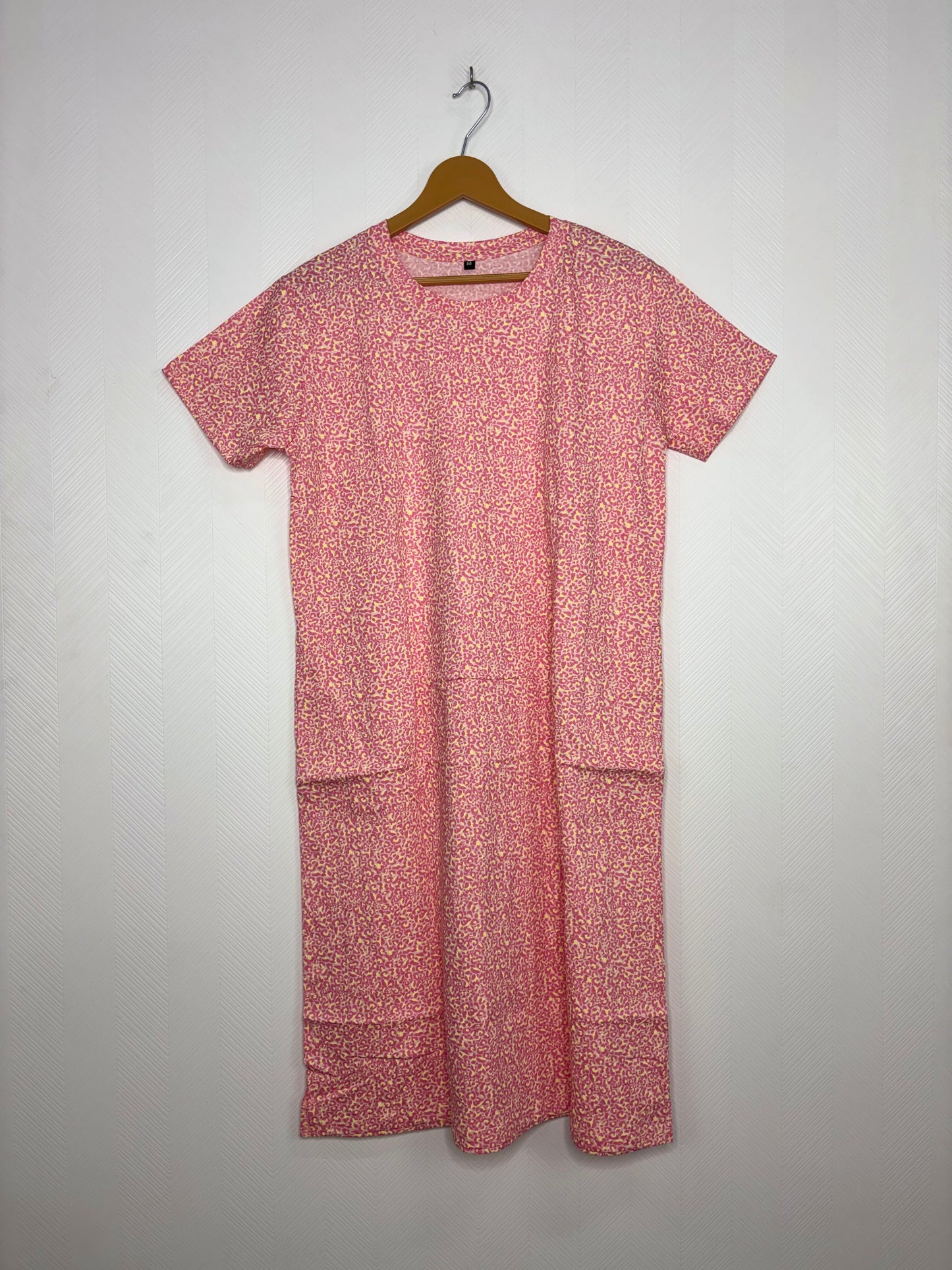 Pink Leopard Print Long Tunic