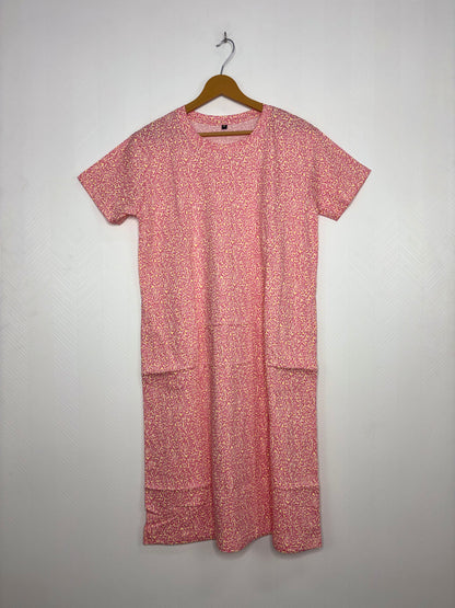 Pink Leopard Print Long Tunic