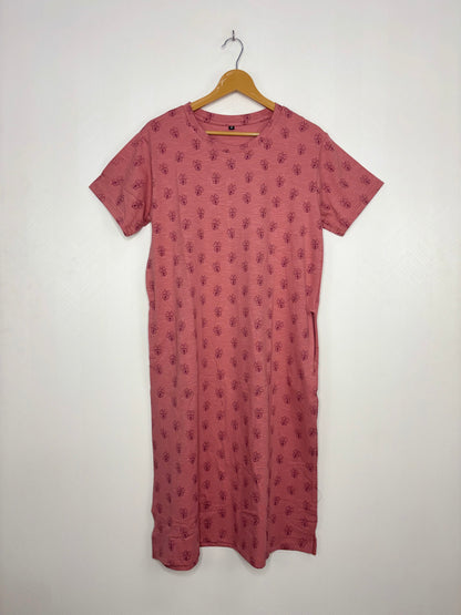 Dusty Pink Minnie Print Long Tunic